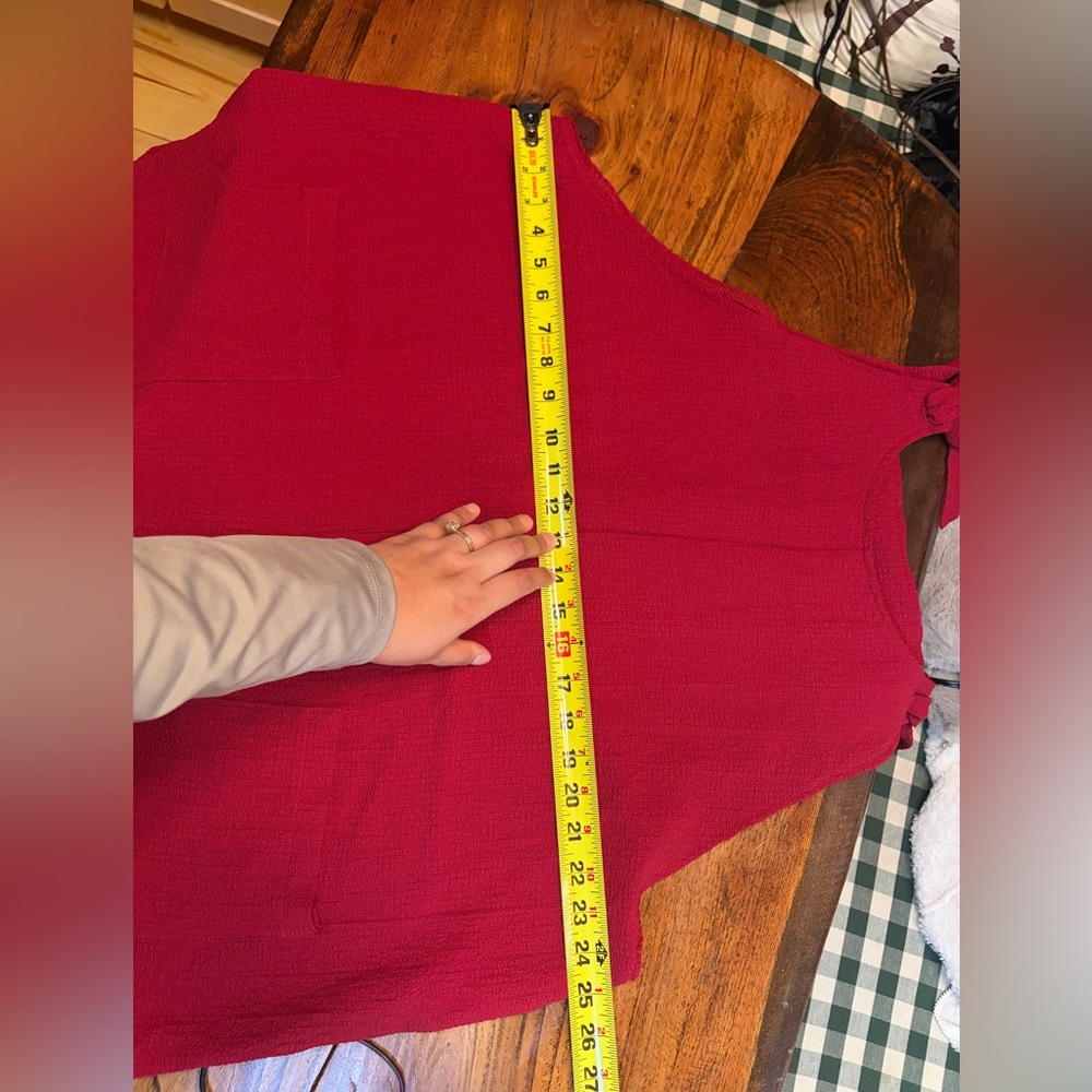 SHEIN Burgundy Tie-Strap Jumpsuit XXXL - Picture 7 of 7